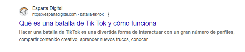 ejemplo de snippet SEO